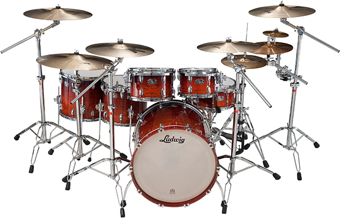 Professional Drum Set Ludwig Kit PNG