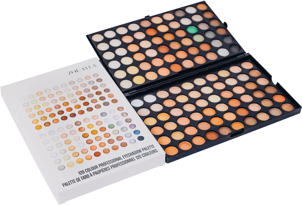 Professional Eyeshadow Palette Variety Shades PNG