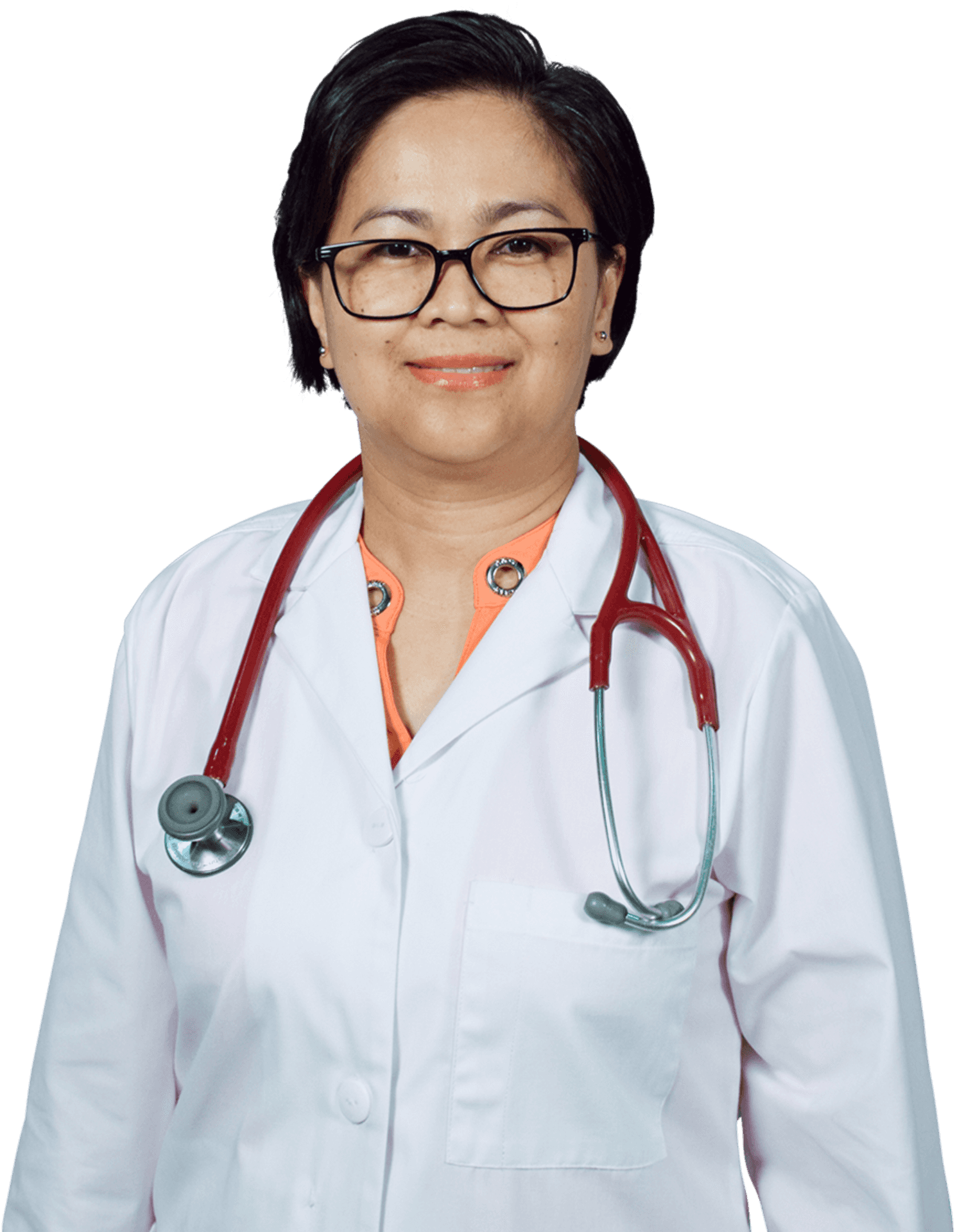 Professional Female Physician Portrait PNG