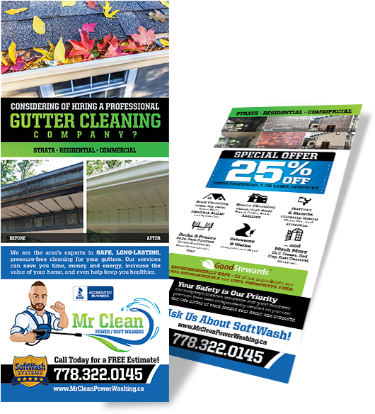 Professional Gutter Cleaning Service Advert PNG