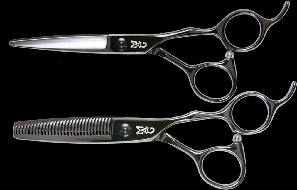 Professional Hairdressing Scissors Set PNG