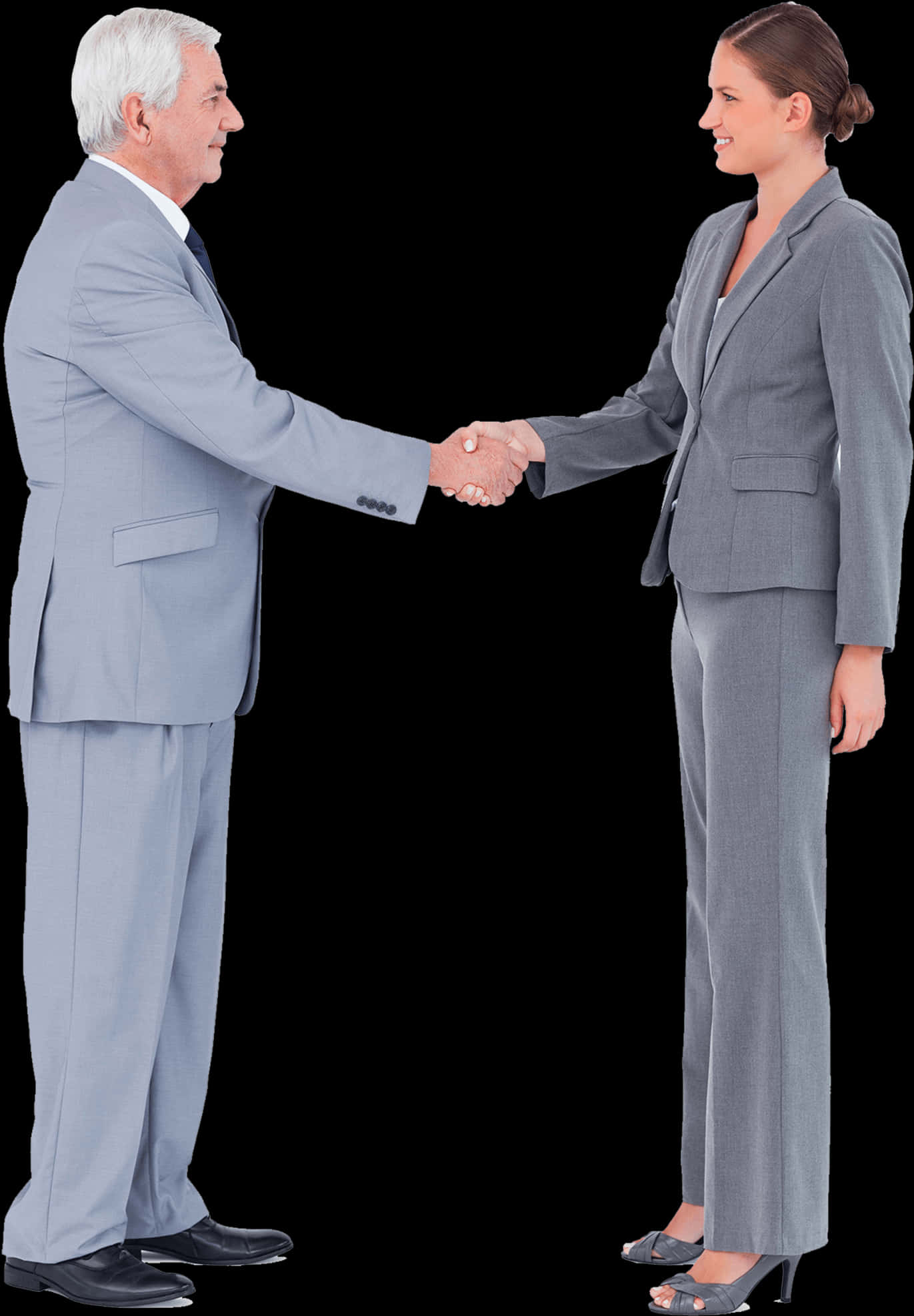 Professional Handshake Business Suits PNG