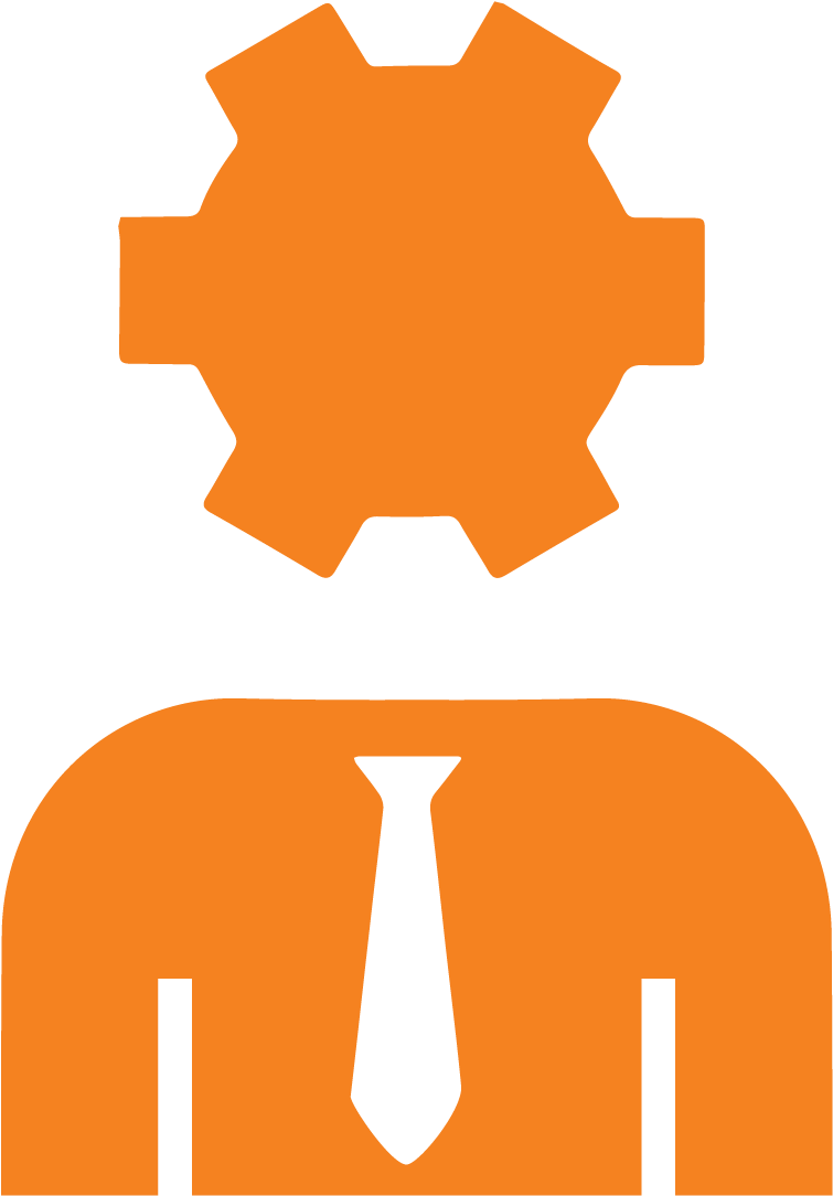 Professional Icon Orange Gear Tie PNG