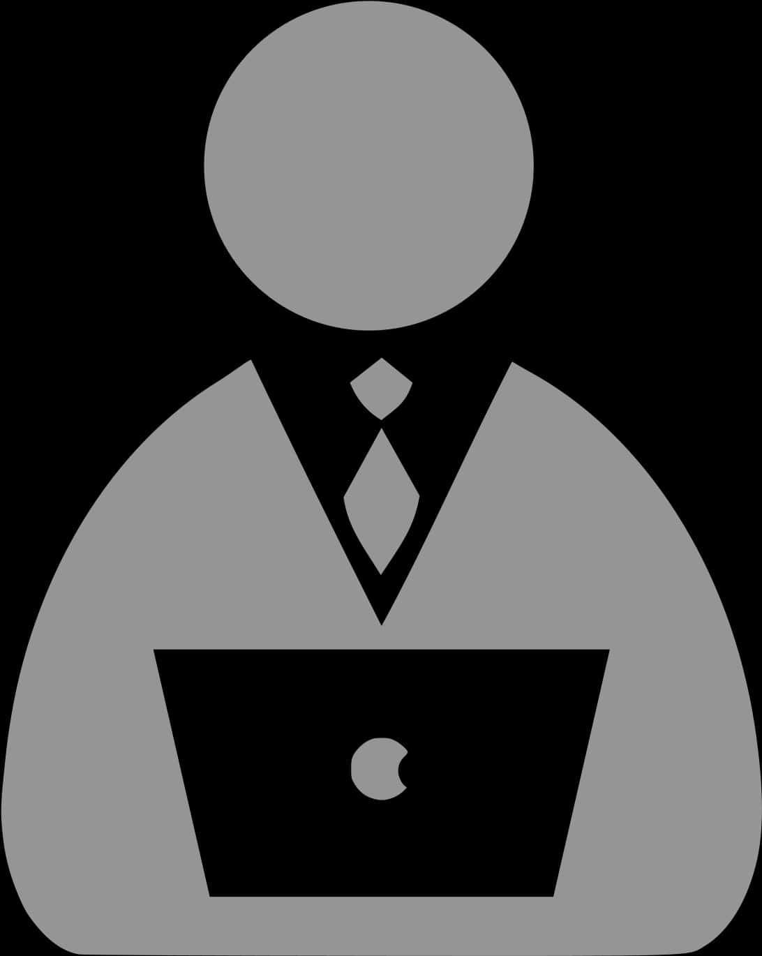 Professional Icon Workingon Laptop PNG