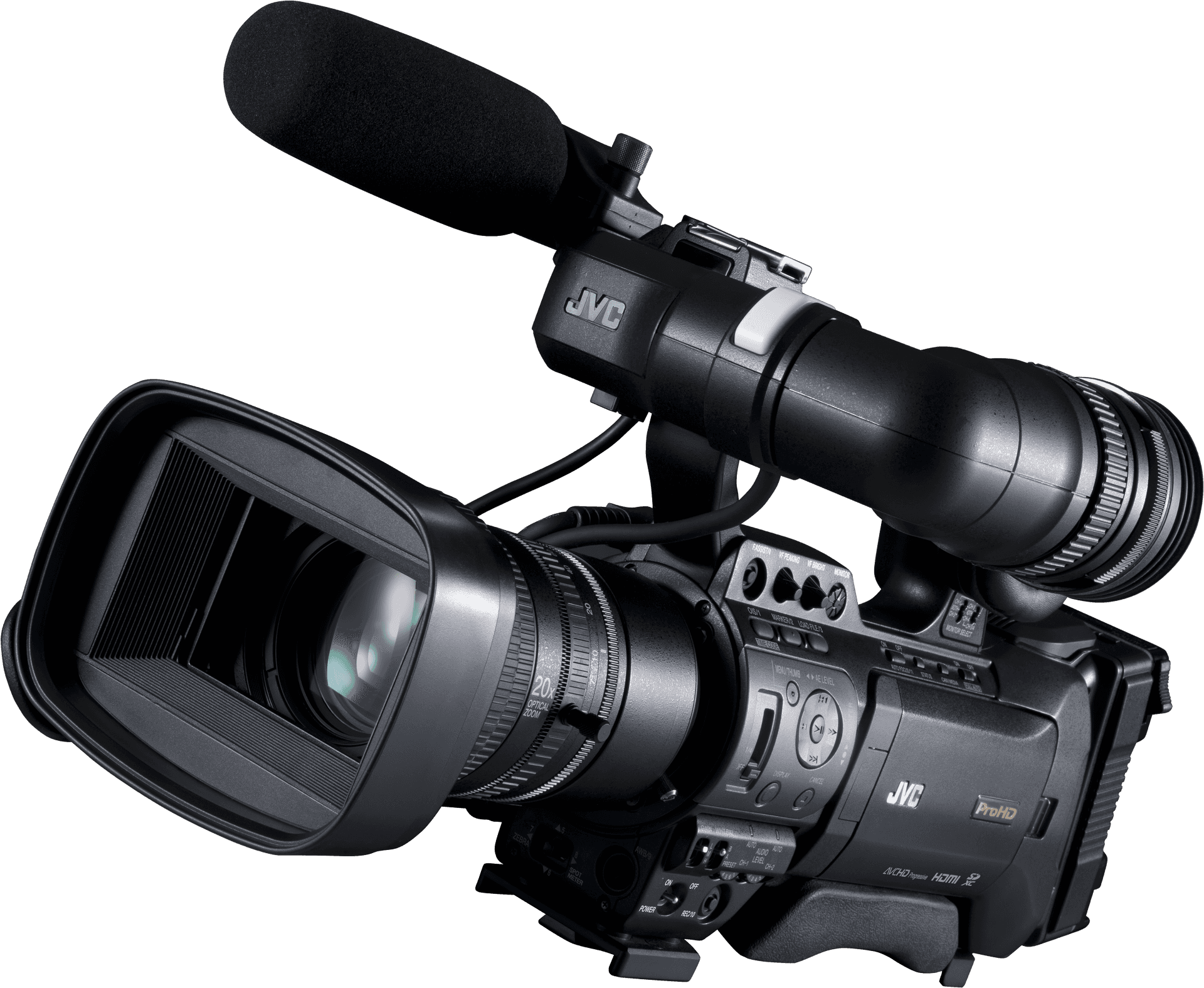 Professional J V C Camcorder PNG