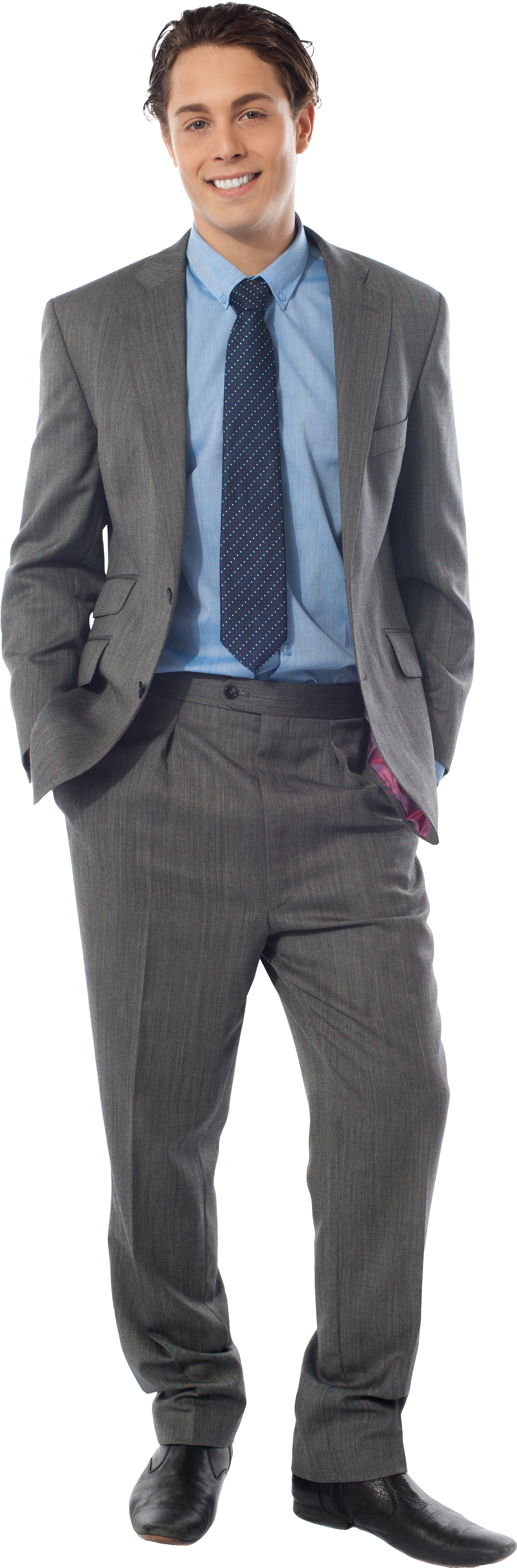Professional Manin Grey Suit PNG
