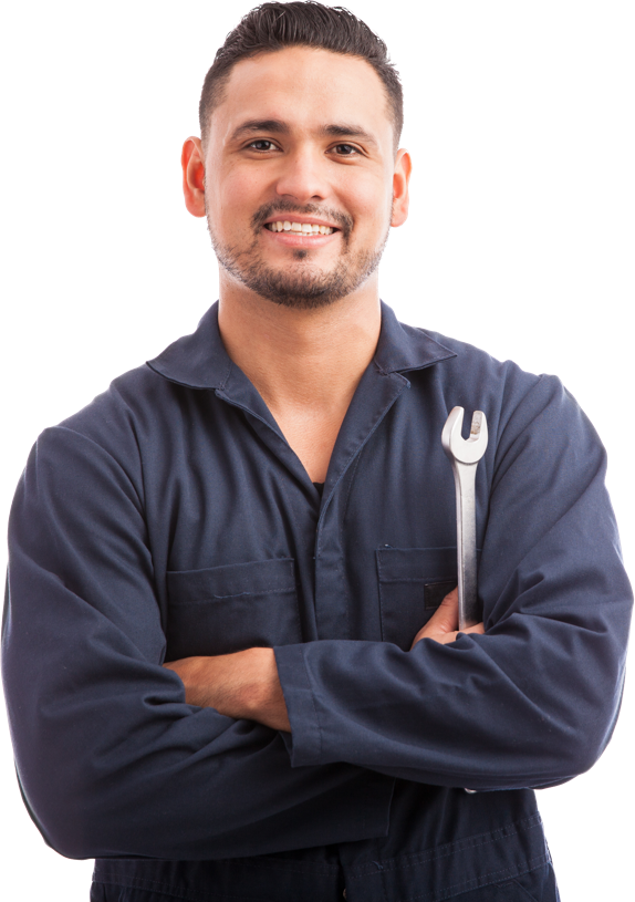 Professional Mechanic Portrait PNG