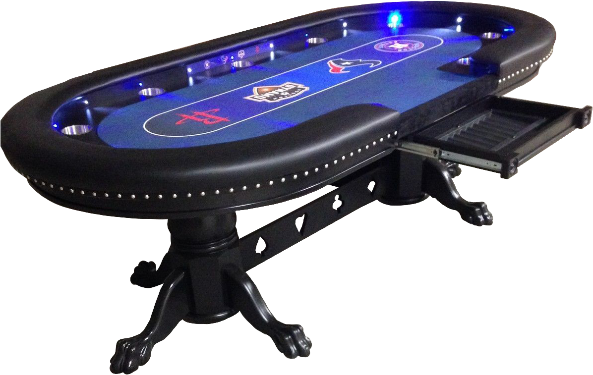 Professional Poker Tablewith Lights PNG