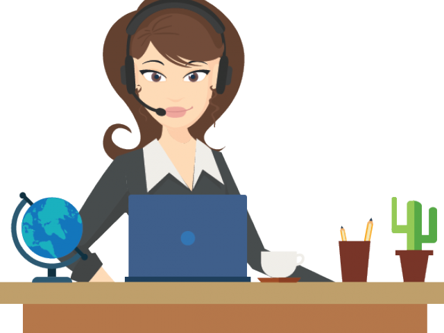 Professional Secretaryat Work Vector PNG