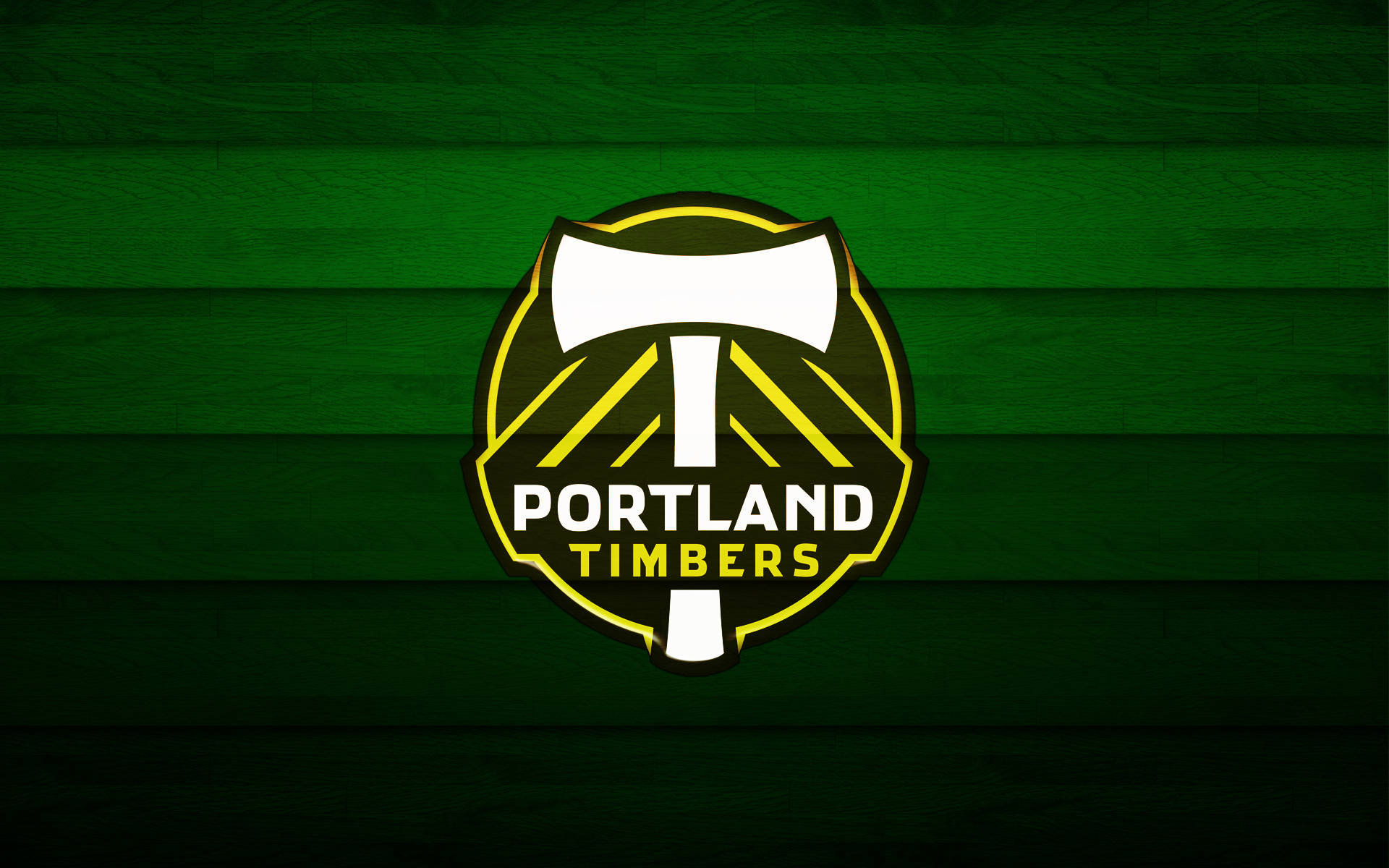 Professionellesfußball-motiv: Portland Timbers Wappen Wallpaper