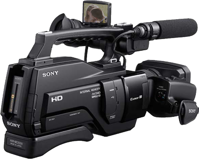 Professional Sony H D Video Camera PNG
