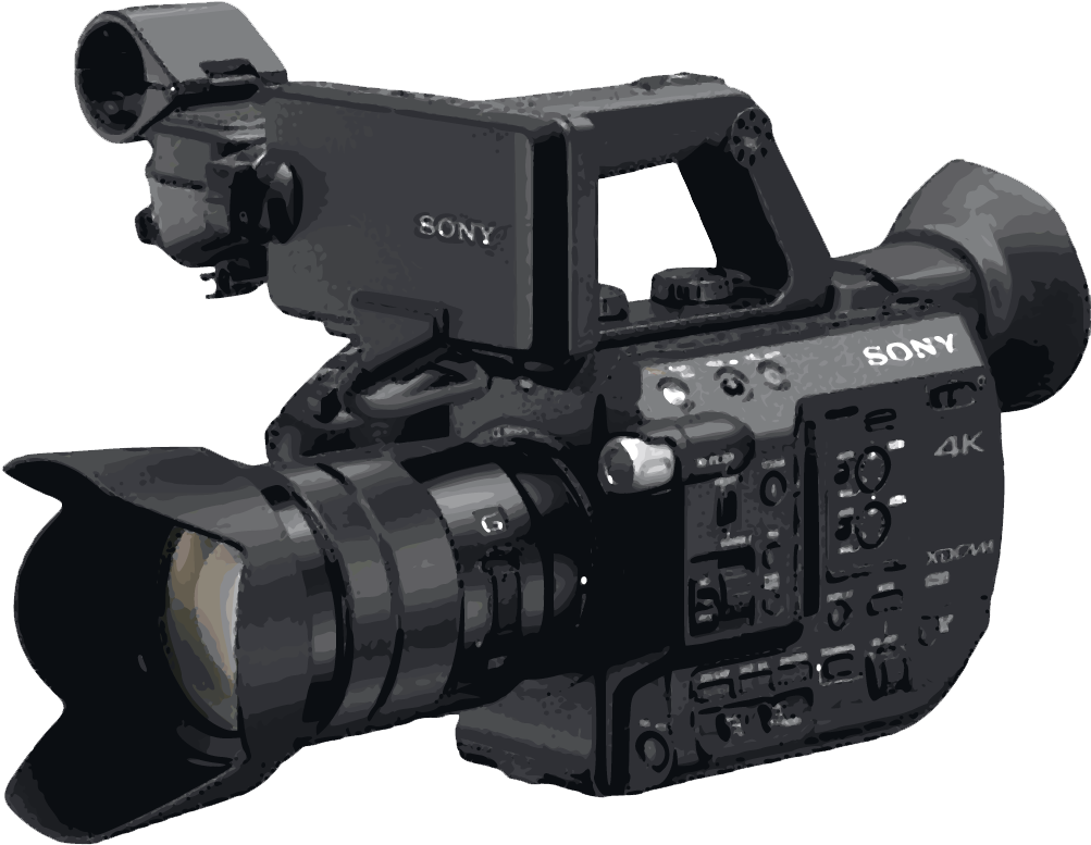 Professional Sony4 K Video Camera PNG