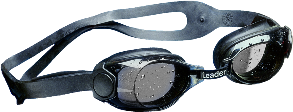 Professional Swimming Goggles Water Droplets PNG