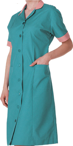 Professional Teal Nurse Uniform PNG