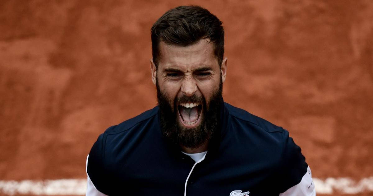 Professional Tennis Player, Benoit Paire In Action Wallpaper