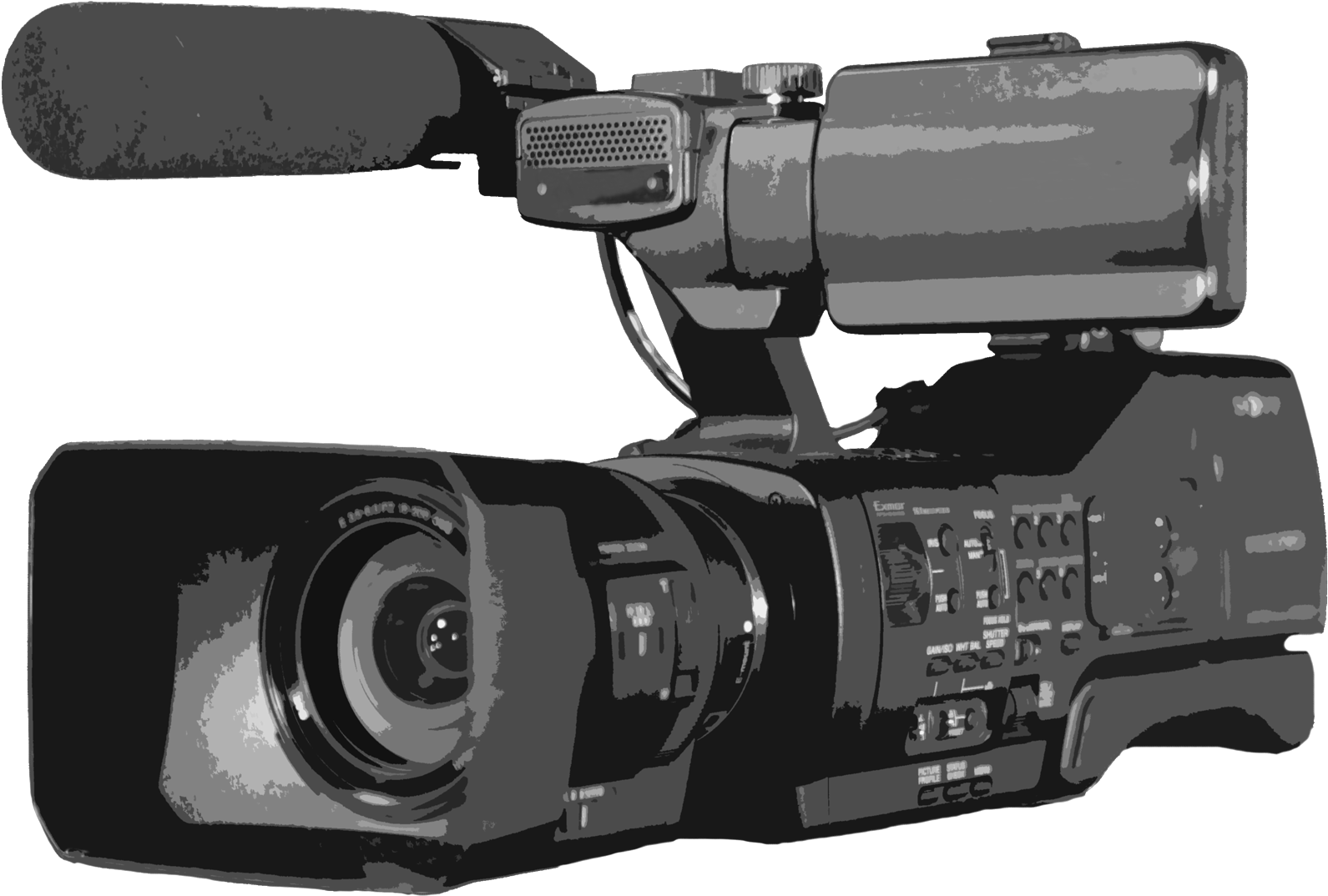 Professional Video Camera PNG