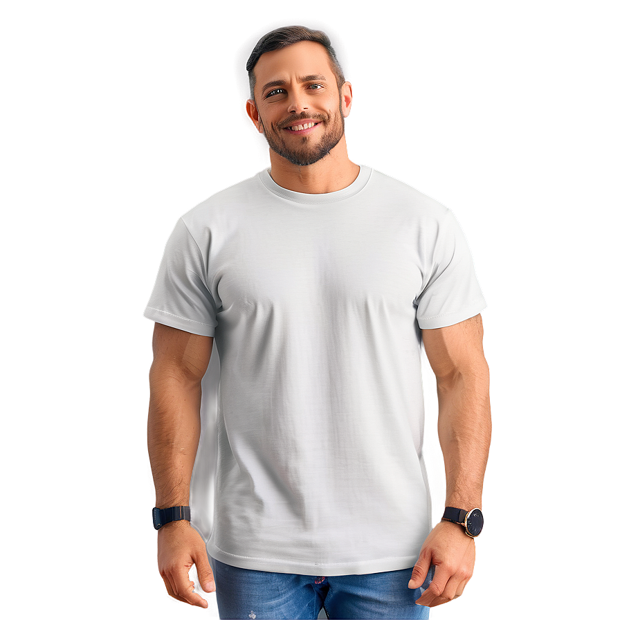 Professional White T-shirt Mockup Png 06132024 PNG