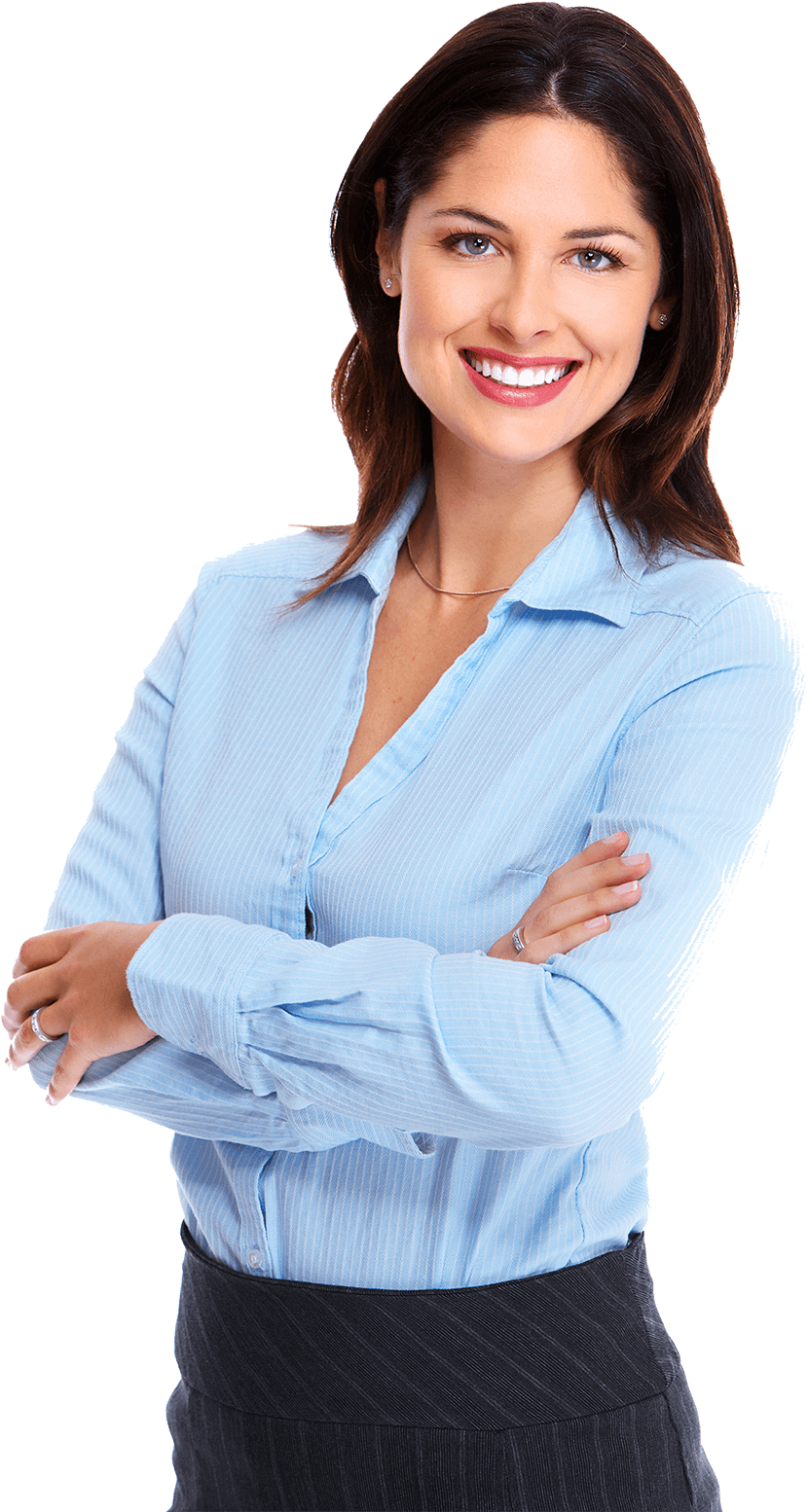 Professional Woman Confident Pose PNG