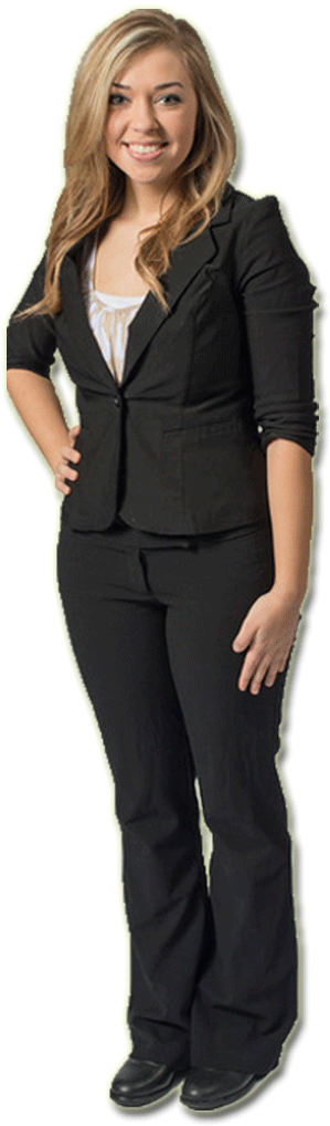 Professional Womanin Black Suit PNG
