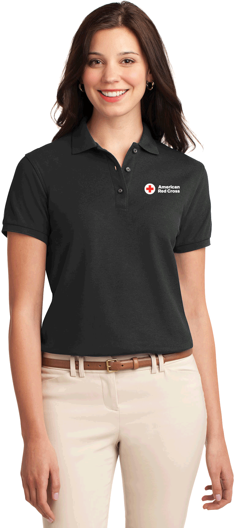 Professional Womanin Polo Shirt PNG