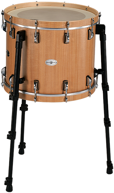 Professional Wooden Bass Drumon Stand PNG