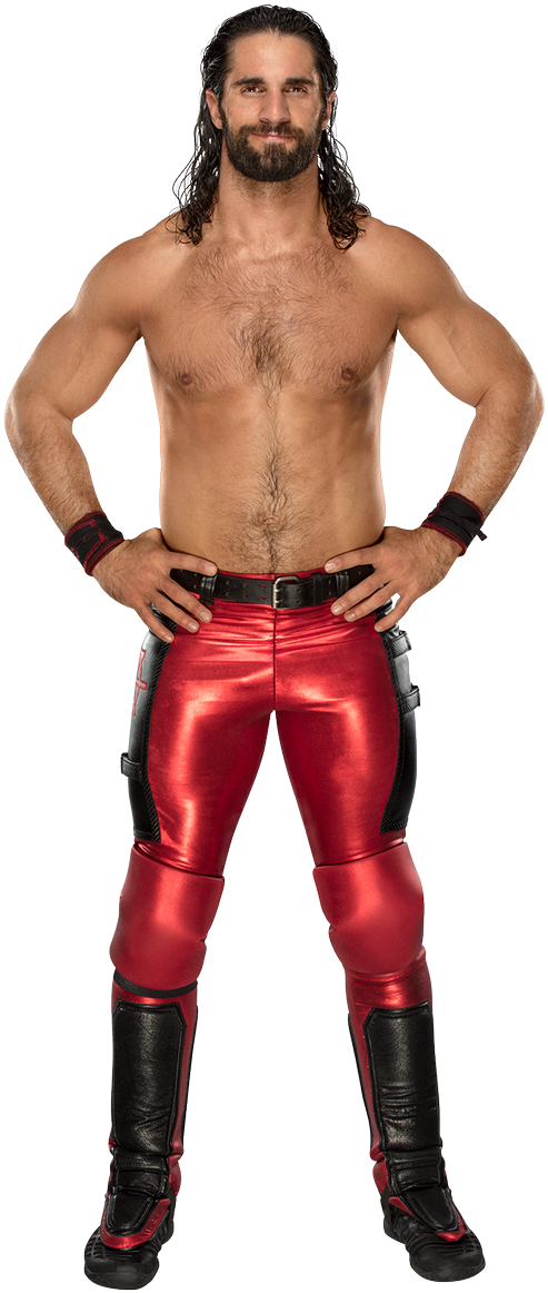 Professional Wrestlerin Red Attire PNG