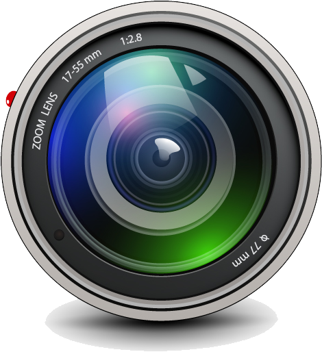 Professional Zoom Camera Lens Graphic PNG