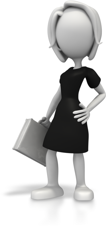 Professional3 D Animated Businesswoman PNG