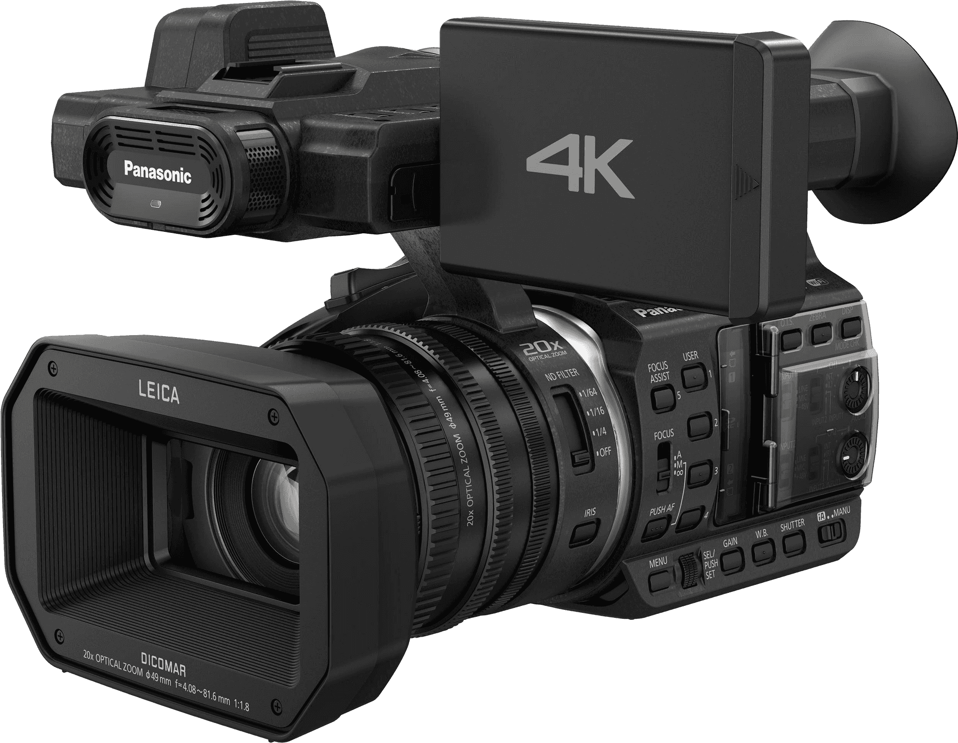 Professional4 K Video Camera Panasonic PNG