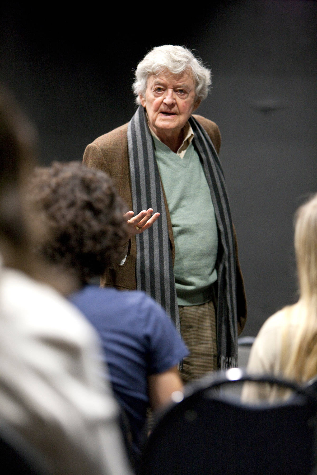 Renowned Actor Hal Holbrook in Professorial Attire Wallpaper