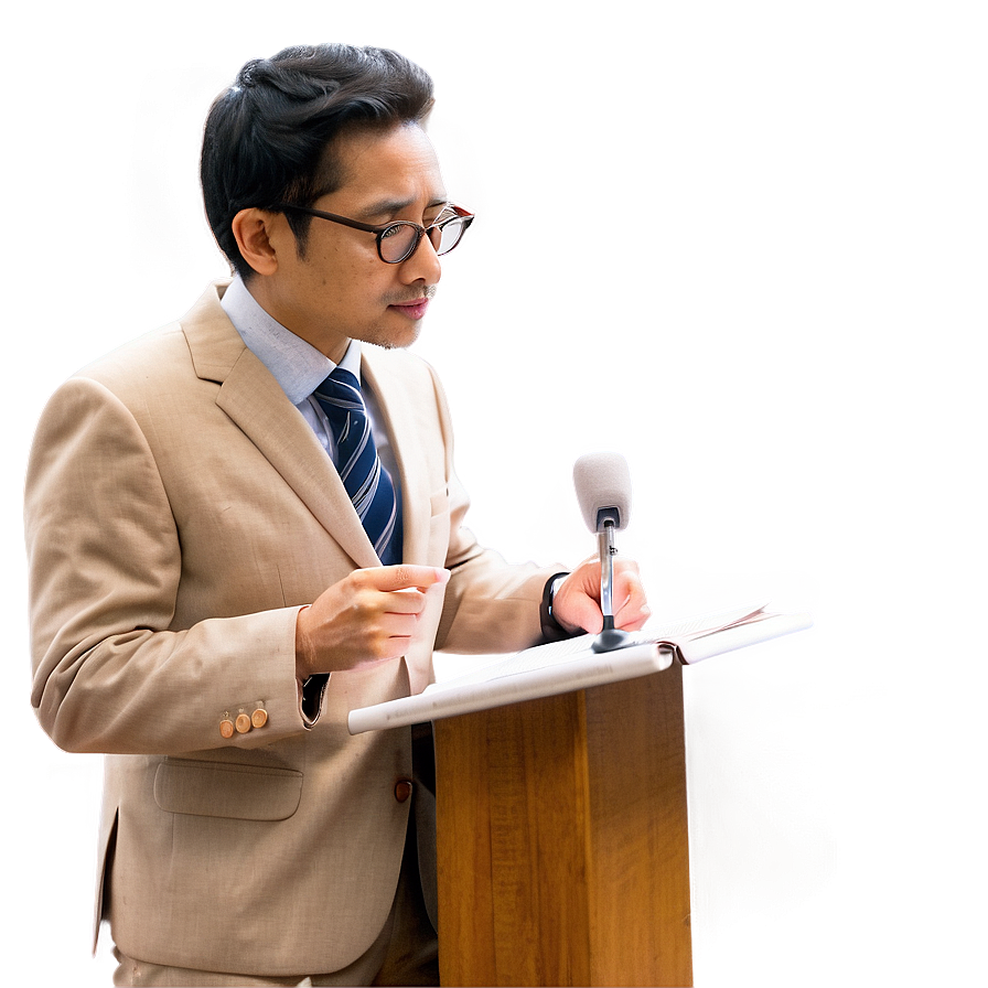 Professor In Lecture Hall Png 06252024 PNG