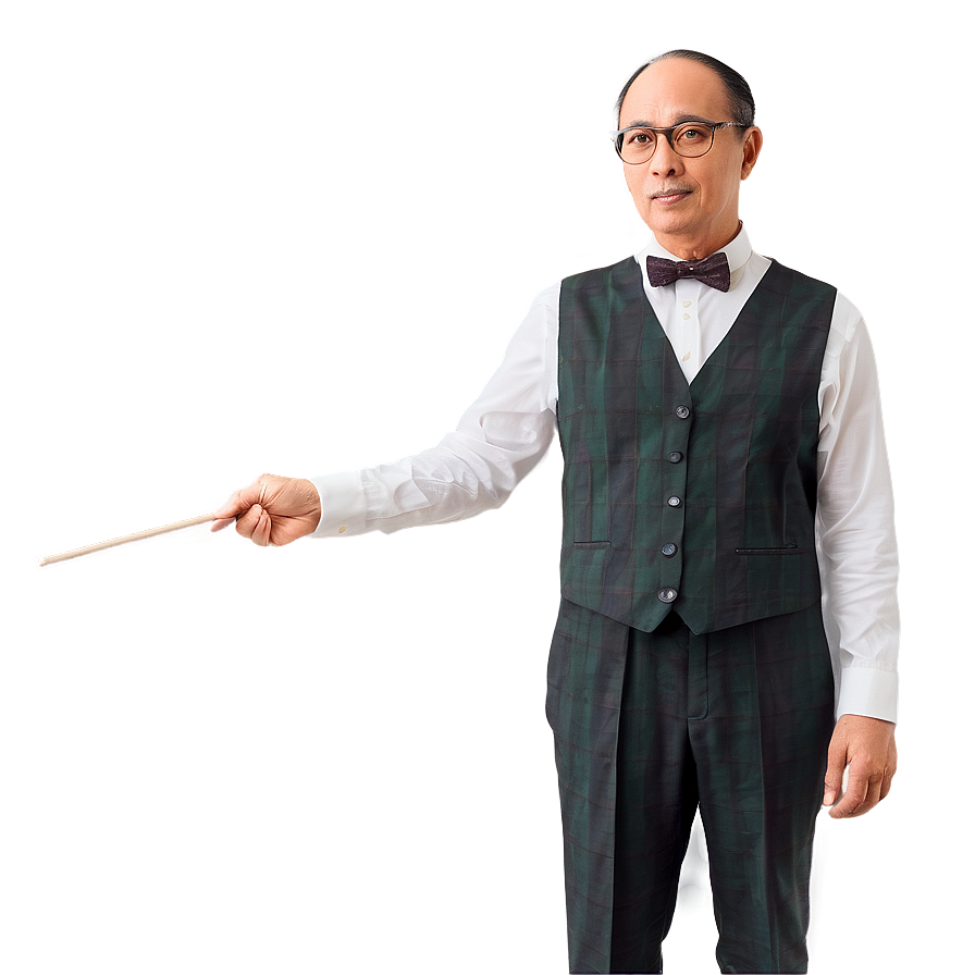 Professor With Pointer Stick Png 78 PNG