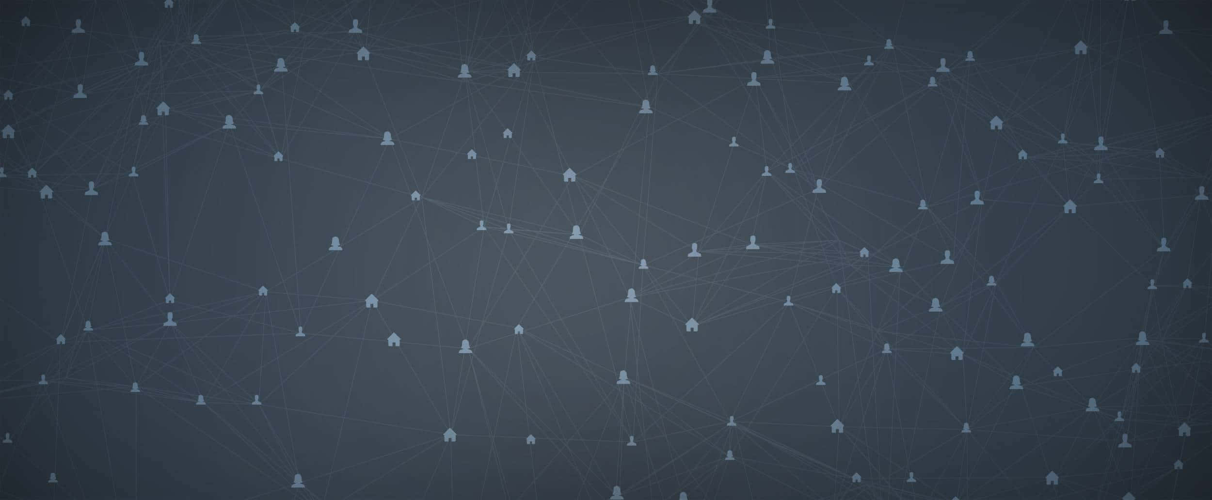 A Network Of People On A Dark Background