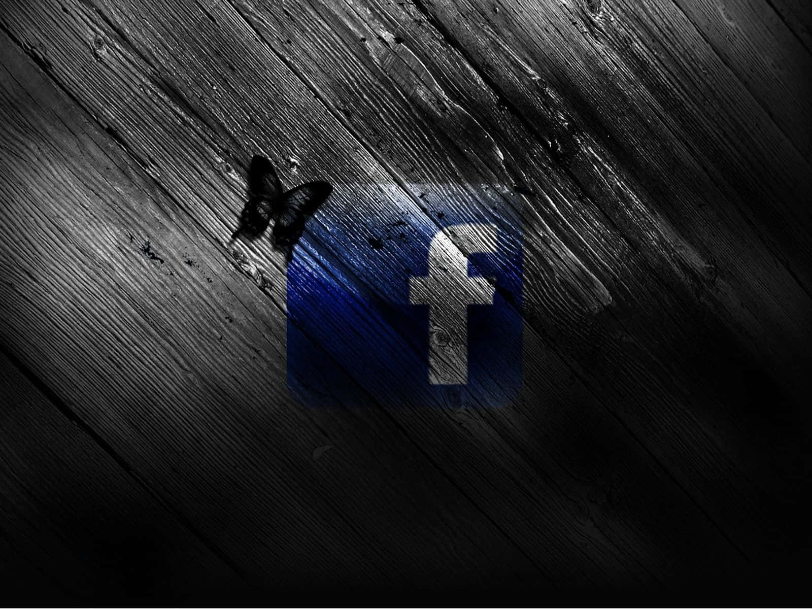 Facebook Logo On A Wooden Background