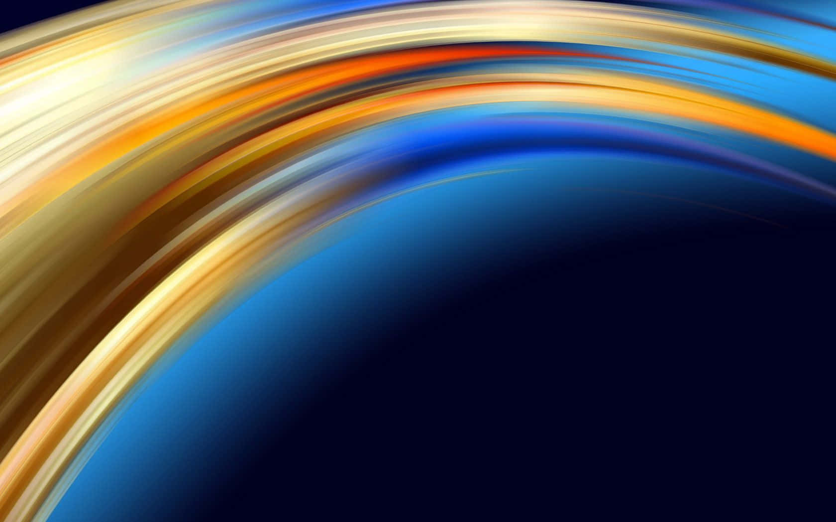 An Abstract Blue And Yellow Wave Background