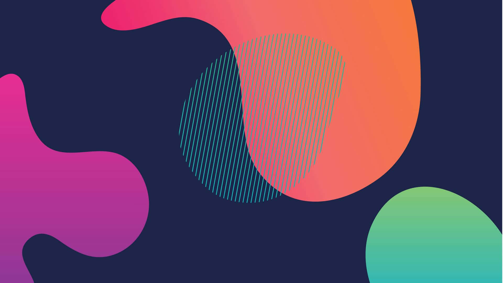 A Colorful Abstract Background With Colorful Shapes