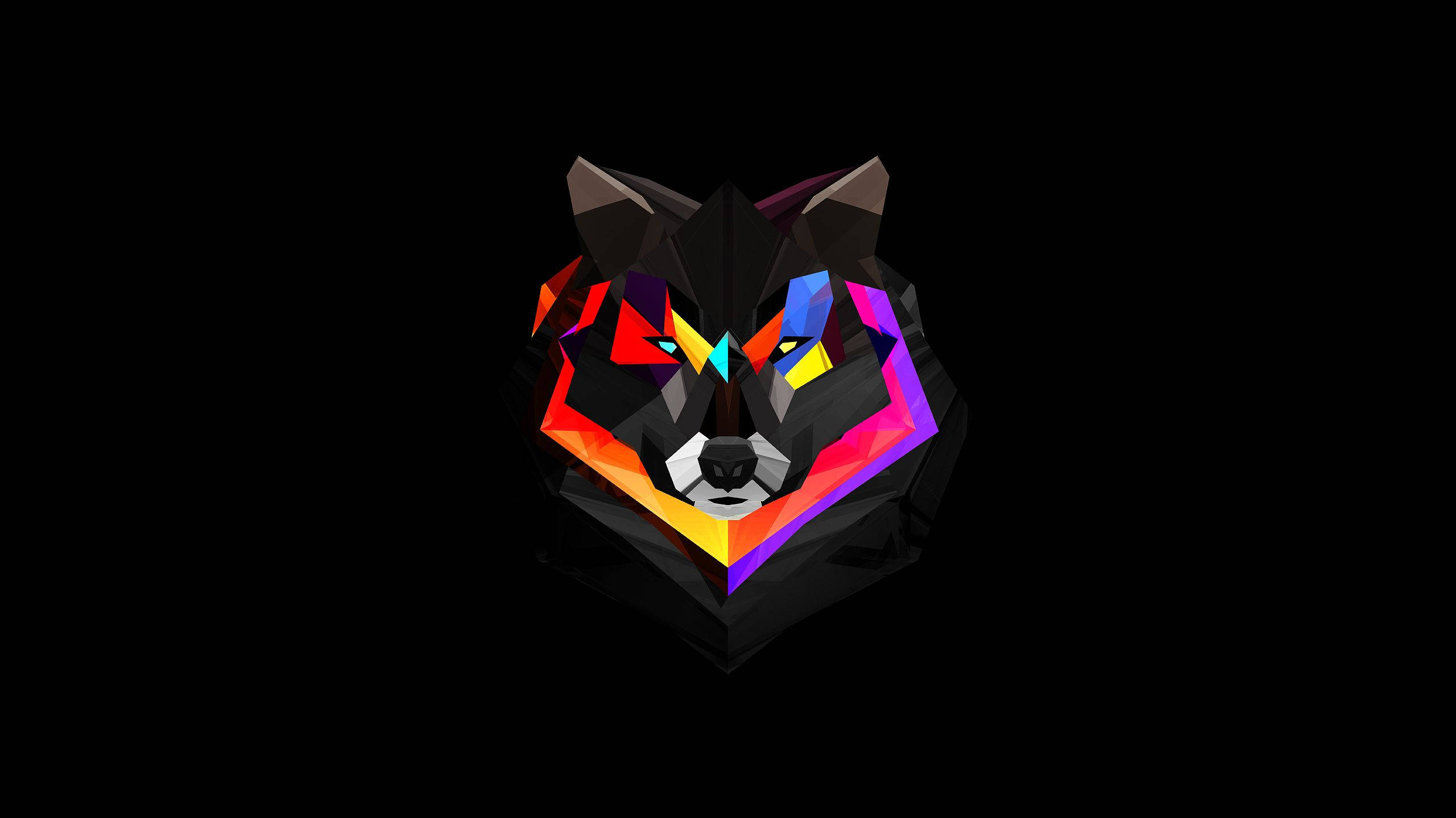 Profile Picture Geometric Wolf Art Wallpaper
