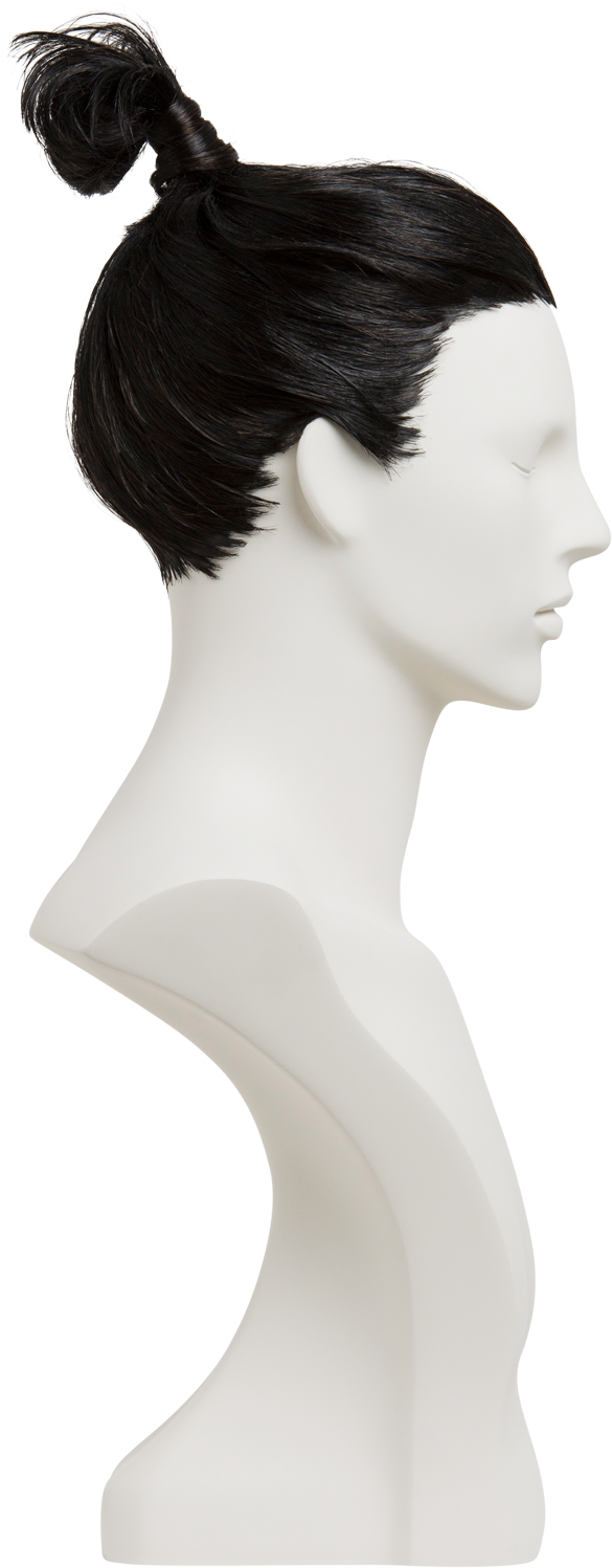 Profile View Female Mannequinwith Hair Bun PNG