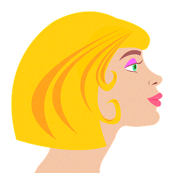 Profileof Cartoon Girl Illustration PNG