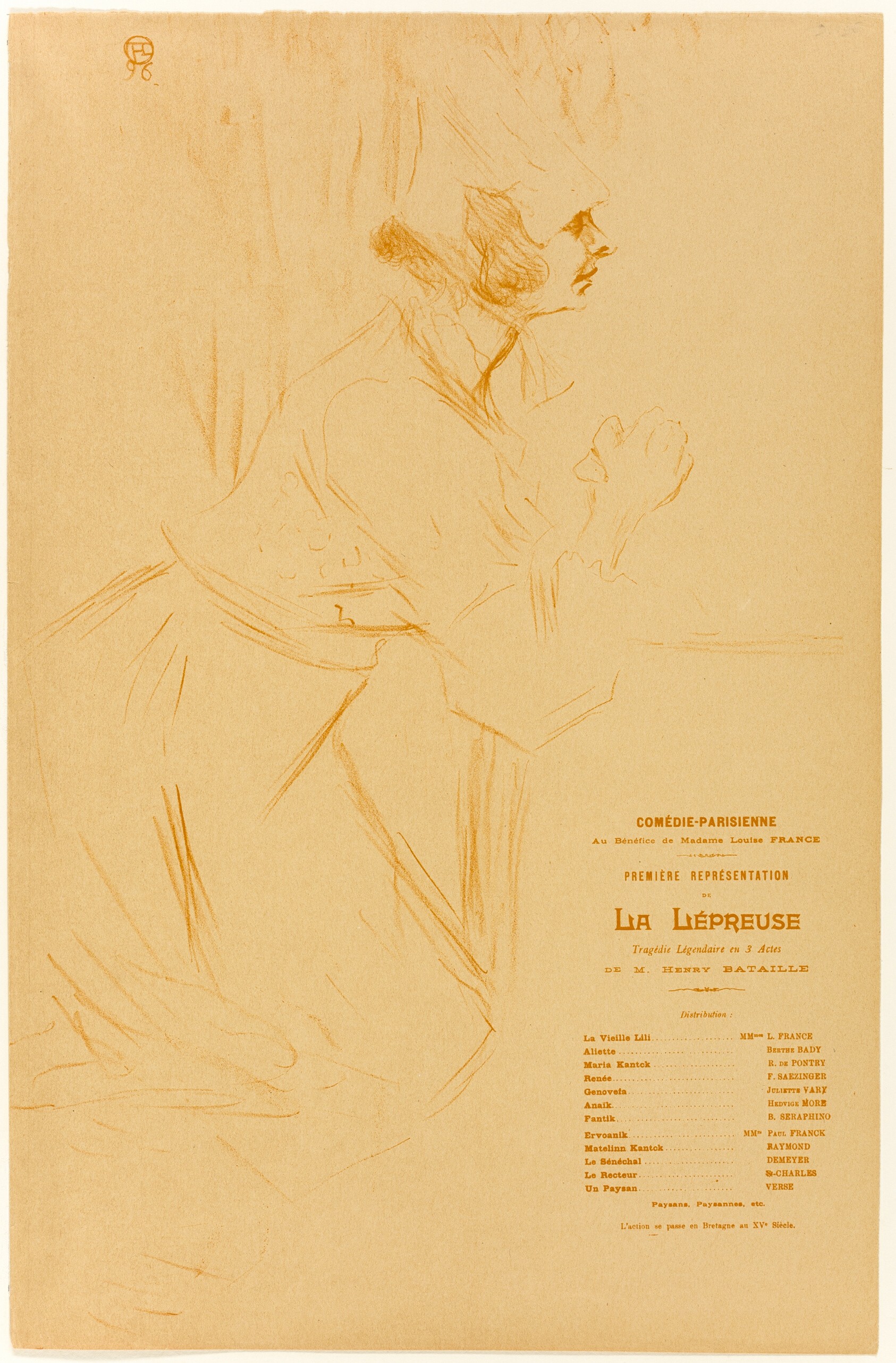Program for La Lépreuse Wallpaper