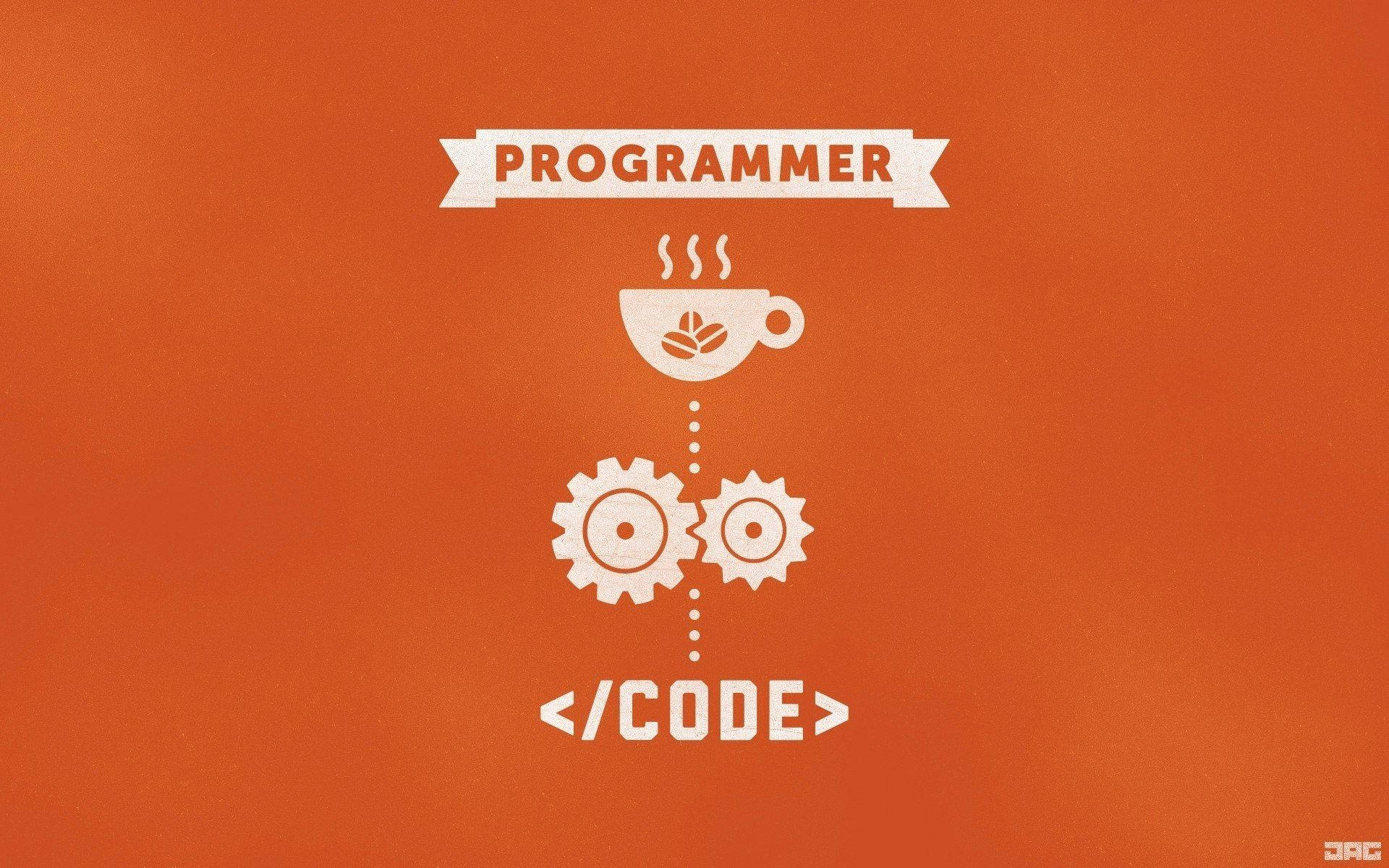 Programmer Coding Minimalist Wallpaper