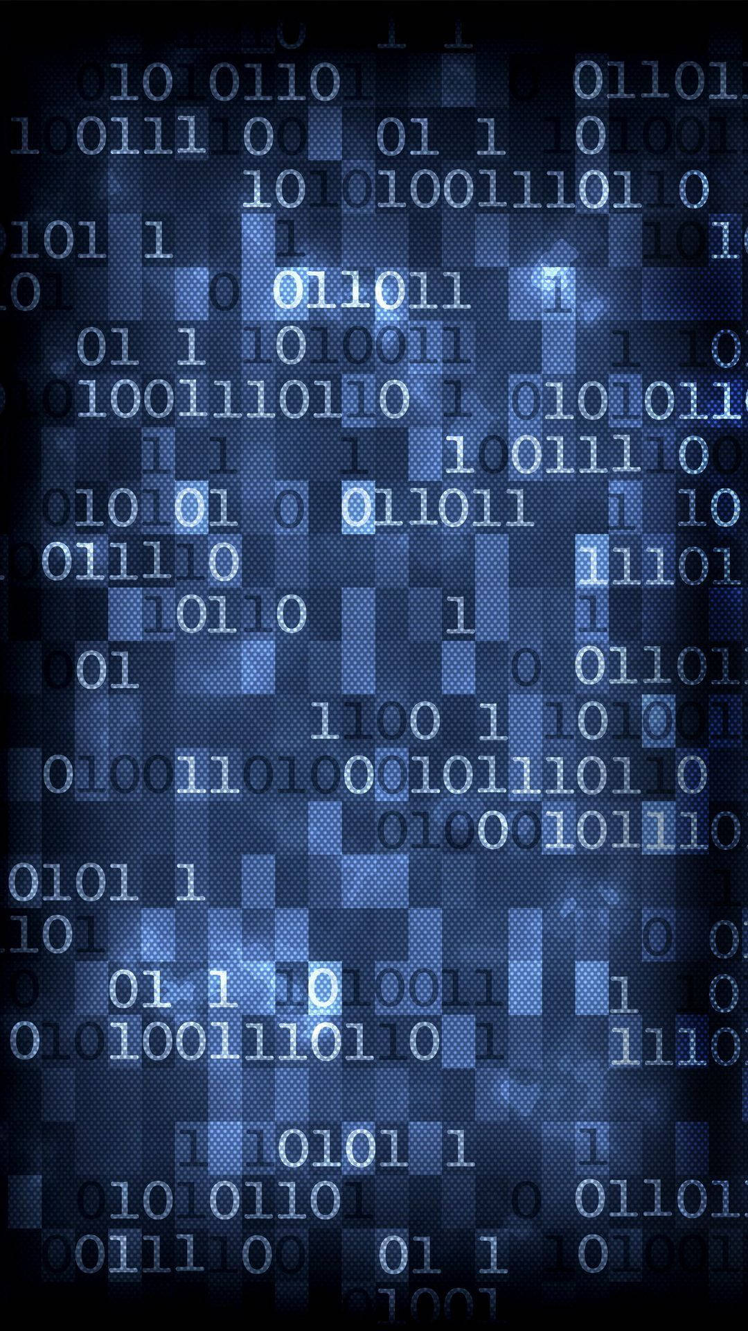 Programmering Iphone Blå Binary Language Wallpaper