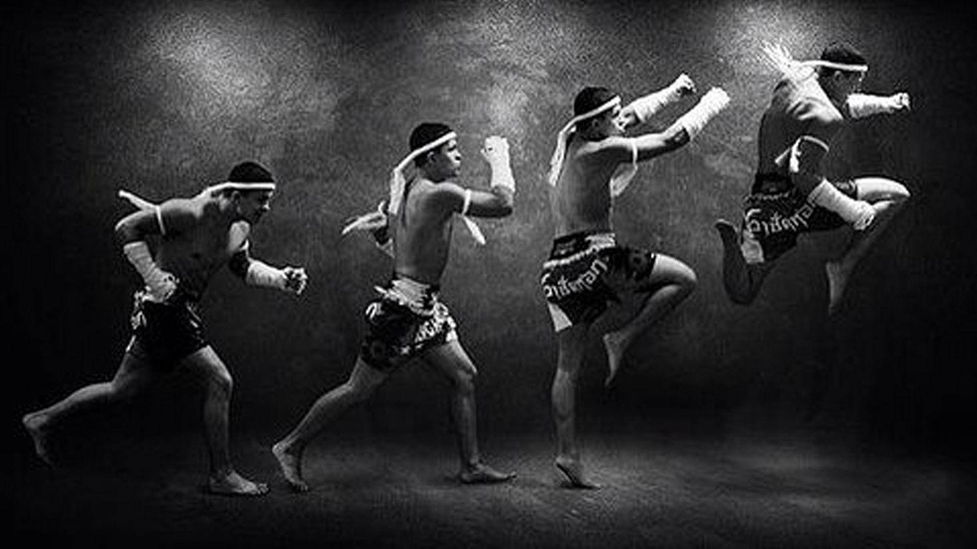 Framsteginom Muay Thai. Wallpaper