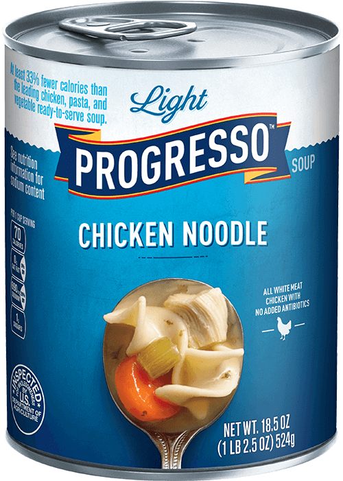 Progresso Light Chicken Noodle Soup Can PNG