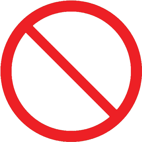 Prohibition_ Sign_ Red_ Circle PNG — A bold red prohibition symbol on black background indicating forbidden action.