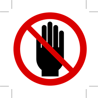 Prohibition Sign Redon Black PNG