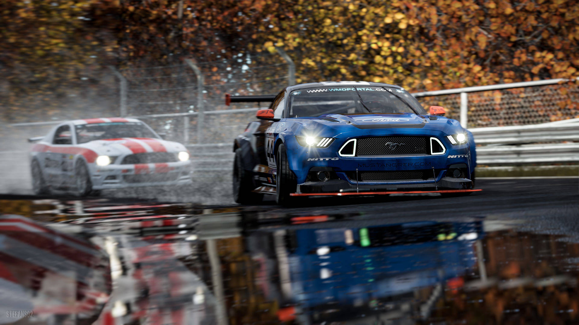 Exhilarating Race with Ford Mustang RTR in Project Cars 2 Wallpaper