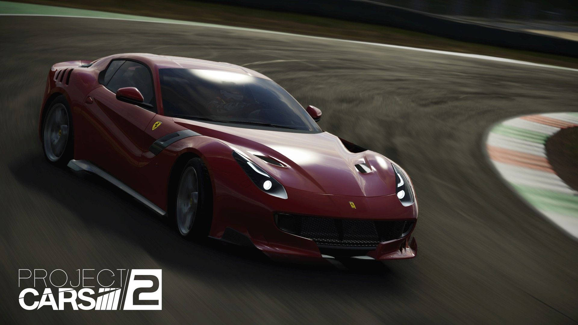 Proyectocars 2 Ferrari Rojo. Fondo de pantalla