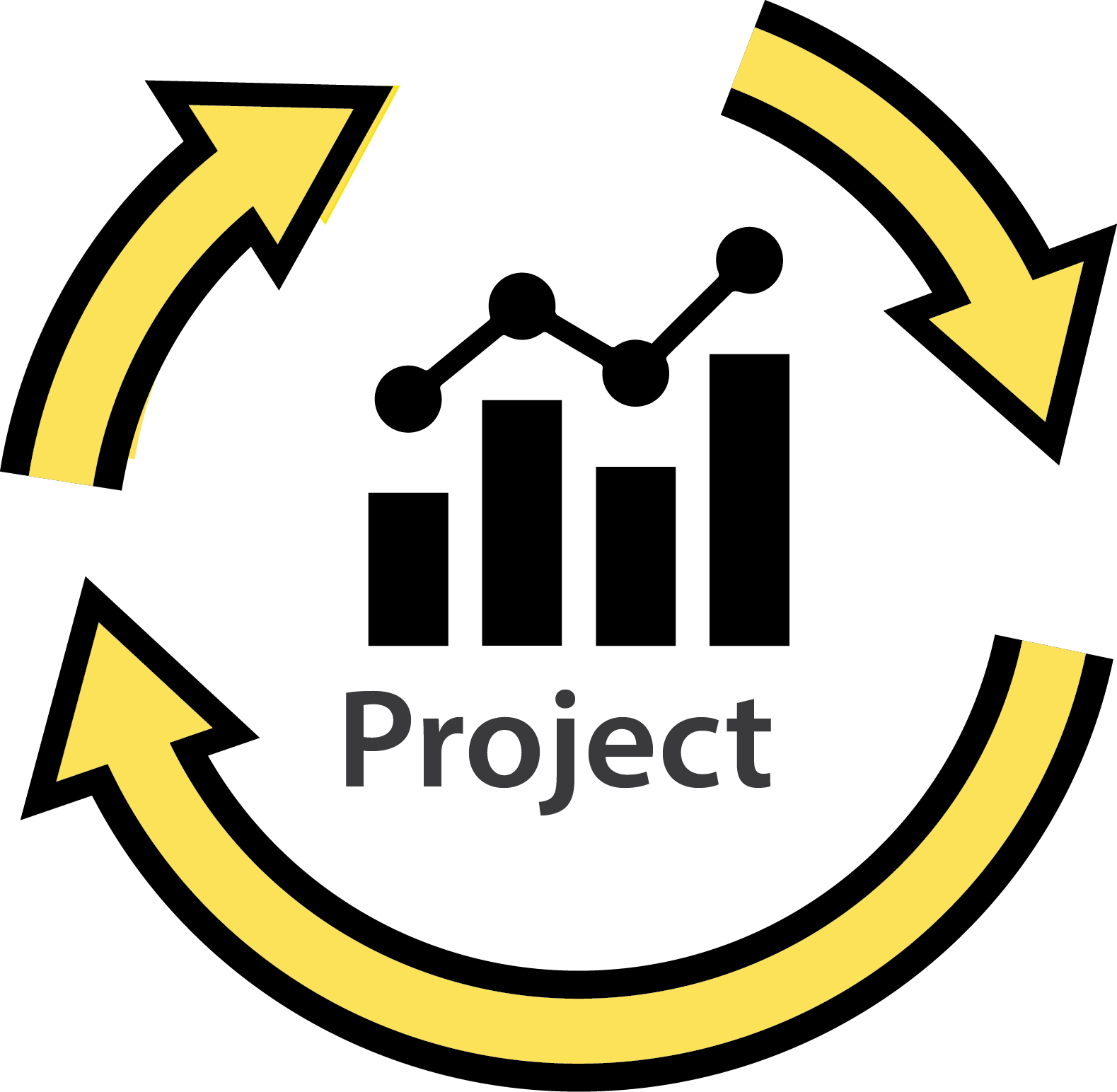 Project Cycle Graph Arrows PNG