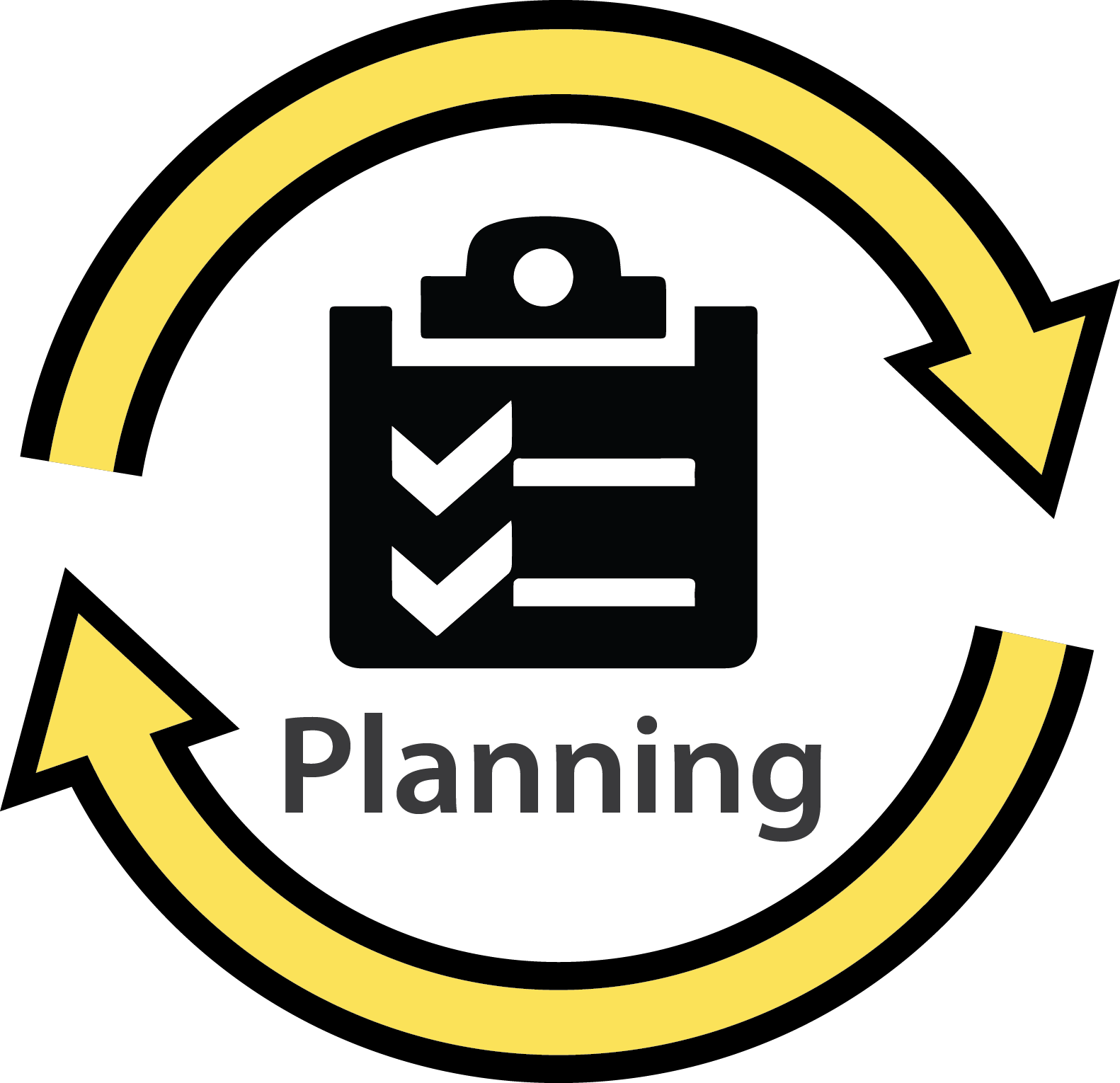 Project Planning Cycle Icon PNG